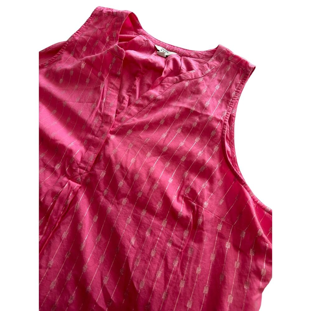 Crown & Ivy Pink Blouse Tank Size 3x